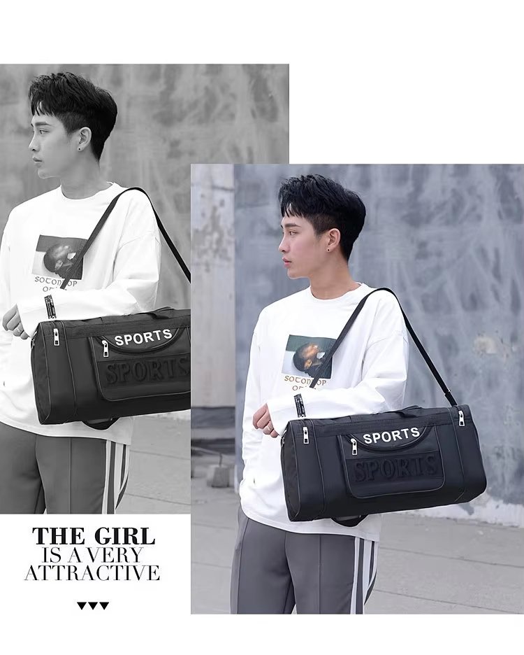 Water-Resistant Oxford Weekend Travel Duffel Bag product detail