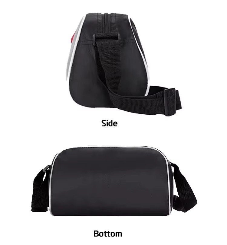 Custom Waterproof Oxford Crossbody Tote Bag – Striped Shoulder Bag for Travel & Shopping product detail