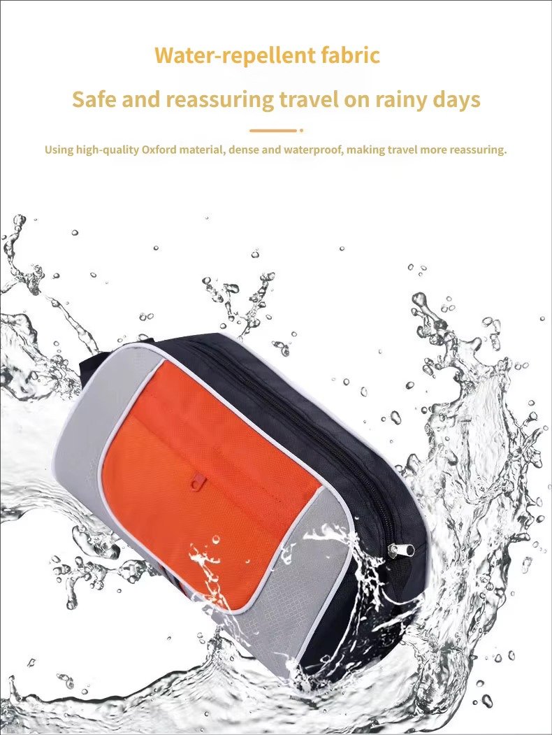 Custom Waterproof Oxford Crossbody Tote Bag – Striped Shoulder Bag for Travel & Shopping product detail