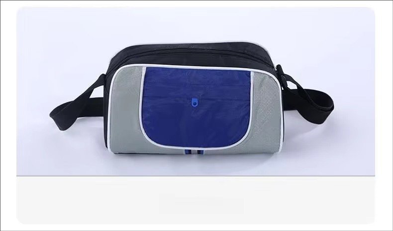 Custom Waterproof Oxford Crossbody Tote Bag – Striped Shoulder Bag for Travel & Shopping product detail