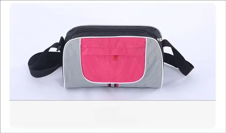 Custom Waterproof Oxford Crossbody Tote Bag – Striped Shoulder Bag for Travel & Shopping product detail