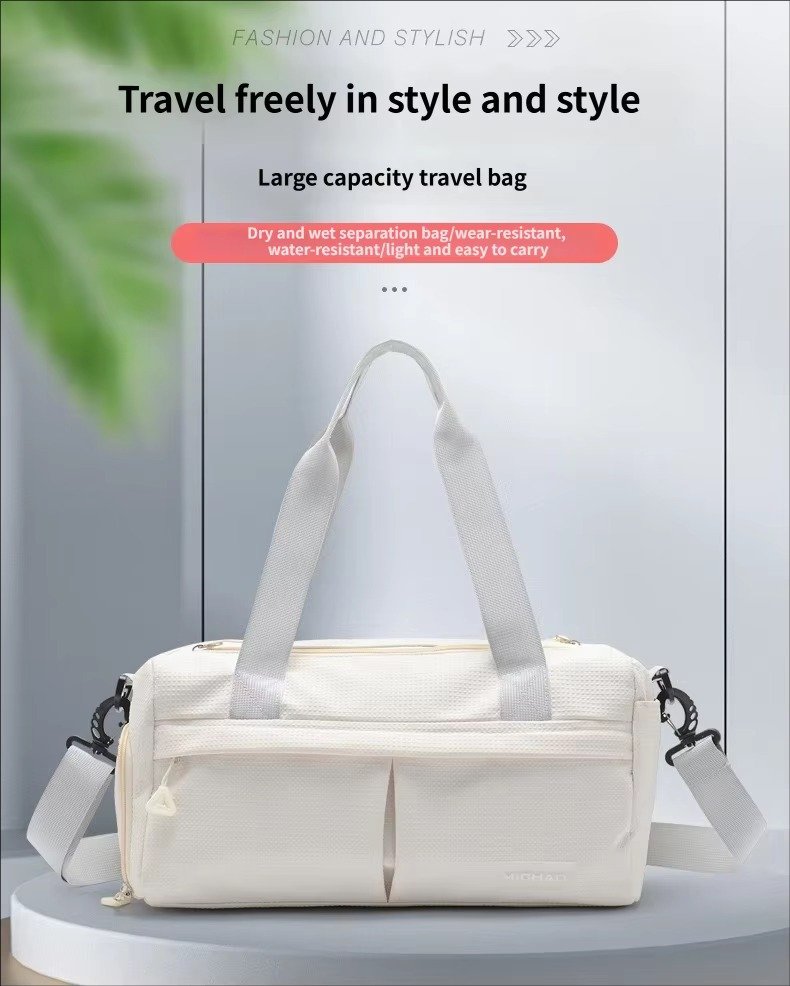 Wholesale Waterproof Nylon Gym Duffle Bag 20-30L with Shoe Compartment – Yoga & Travel Bag product detail
