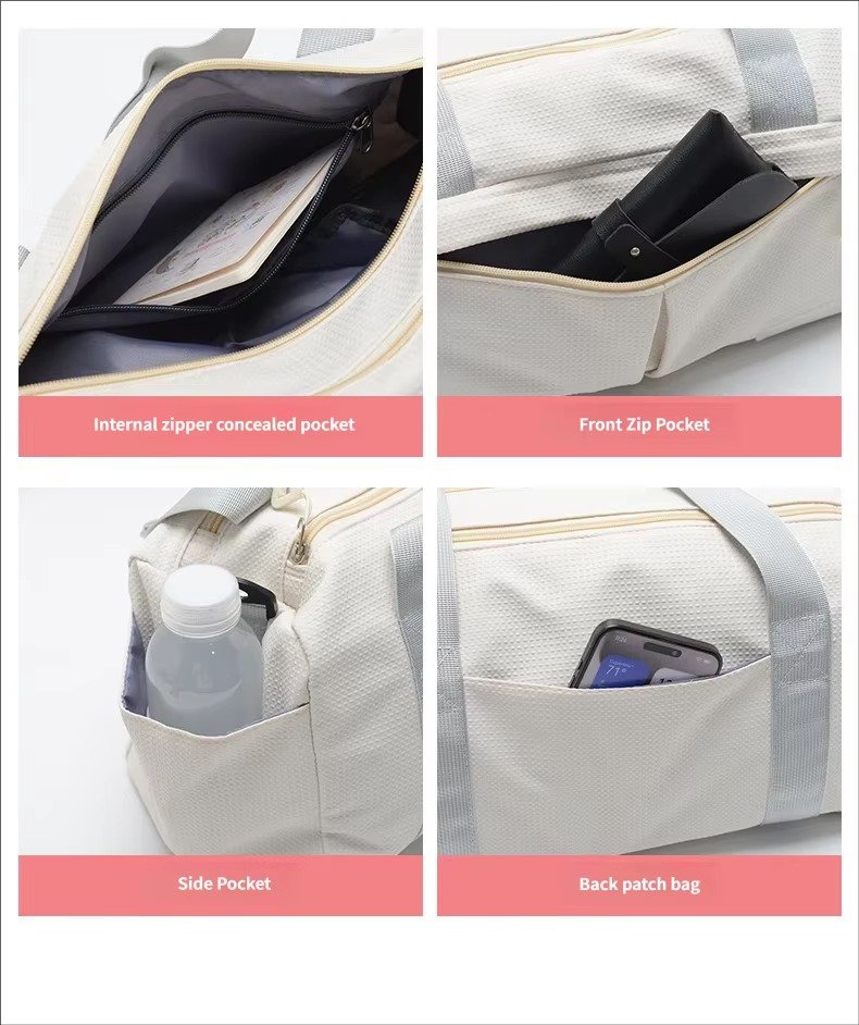 Wholesale Waterproof Nylon Gym Duffle Bag 20-30L with Shoe Compartment – Yoga & Travel Bag product detail
