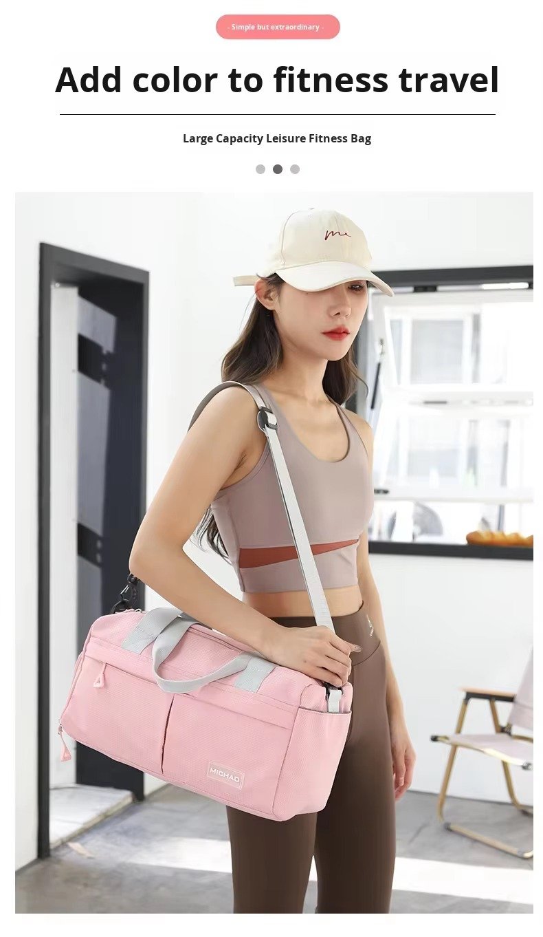 Wholesale Waterproof Nylon Gym Duffle Bag 20-30L with Shoe Compartment – Yoga & Travel Bag product detail