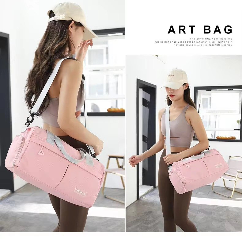 Wholesale Waterproof Nylon Gym Duffle Bag 20-30L with Shoe Compartment – Yoga & Travel Bag product detail