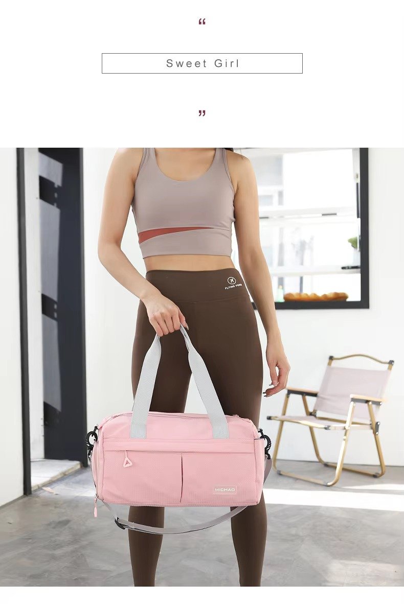 Wholesale Waterproof Nylon Gym Duffle Bag 20-30L with Shoe Compartment – Yoga & Travel Bag product detail