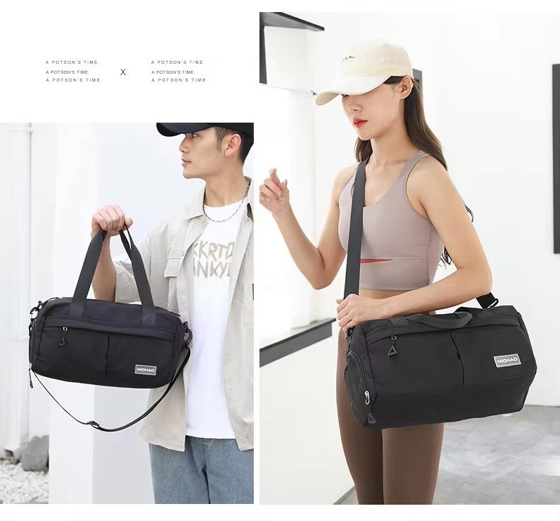 Wholesale Waterproof Nylon Gym Duffle Bag 20-30L with Shoe Compartment – Yoga & Travel Bag product detail