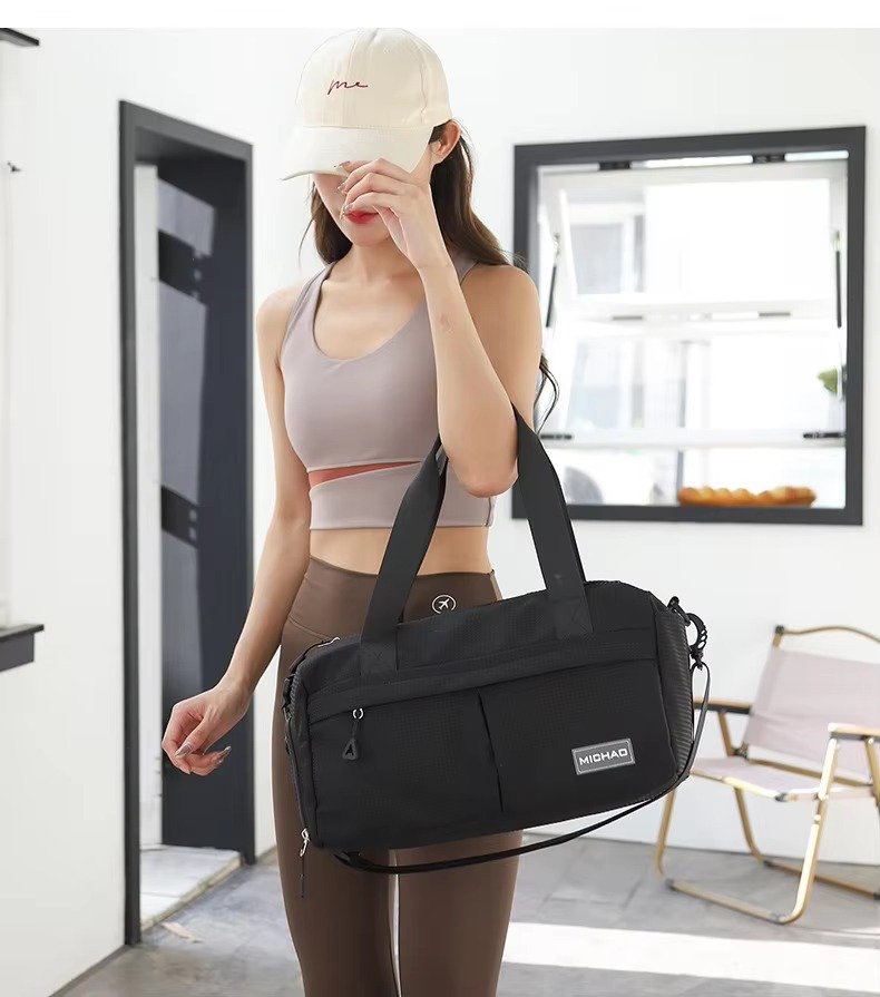 Wholesale Waterproof Nylon Gym Duffle Bag 20-30L with Shoe Compartment – Yoga & Travel Bag product detail