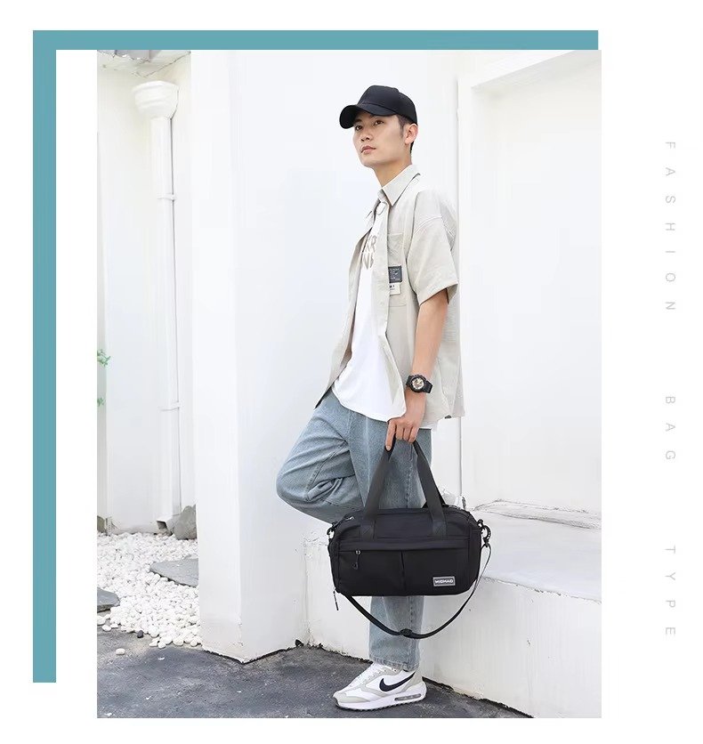 Wholesale Waterproof Nylon Gym Duffle Bag 20-30L with Shoe Compartment – Yoga & Travel Bag product detail