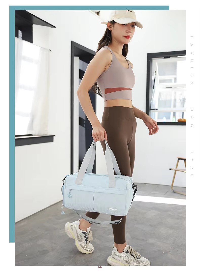 Wholesale Waterproof Nylon Gym Duffle Bag 20-30L with Shoe Compartment – Yoga & Travel Bag product detail