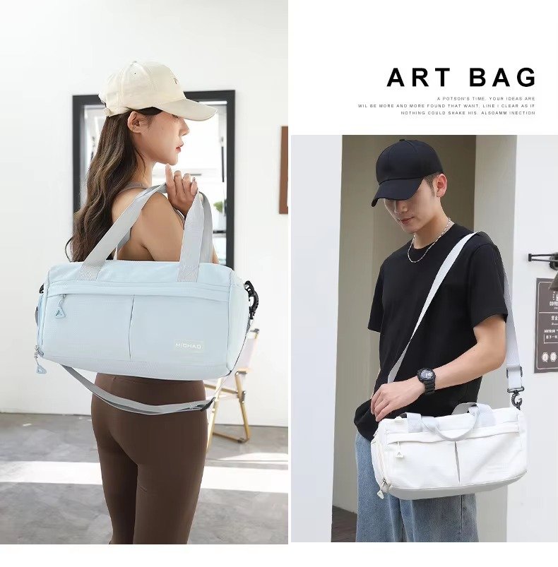 Wholesale Waterproof Nylon Gym Duffle Bag 20-30L with Shoe Compartment – Yoga & Travel Bag product detail