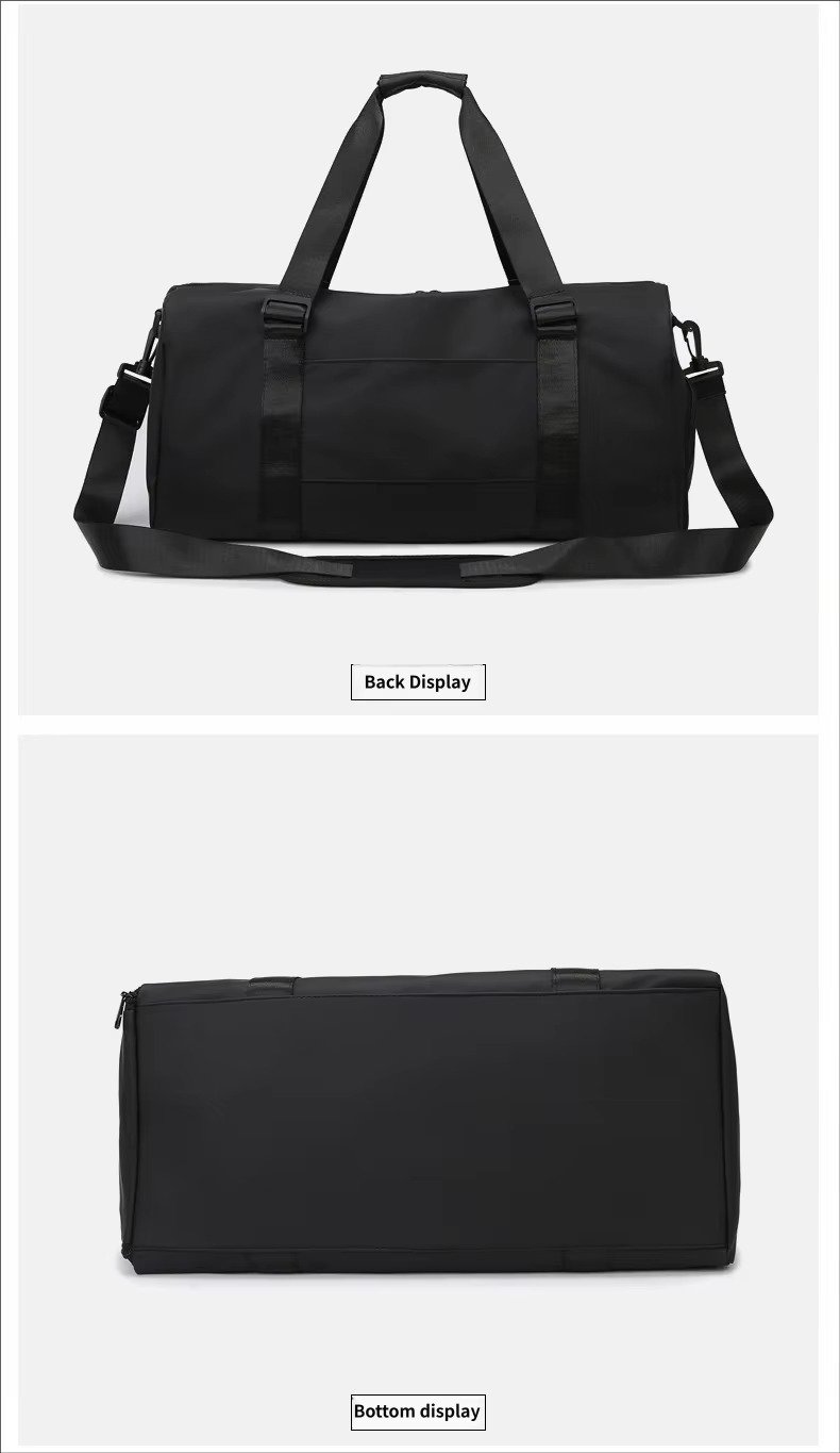 Custom Logo Waterproof Oxford Duffel Bag 30-40L with Shoe Compartment – Gym, Yoga & Swim Bag product detail