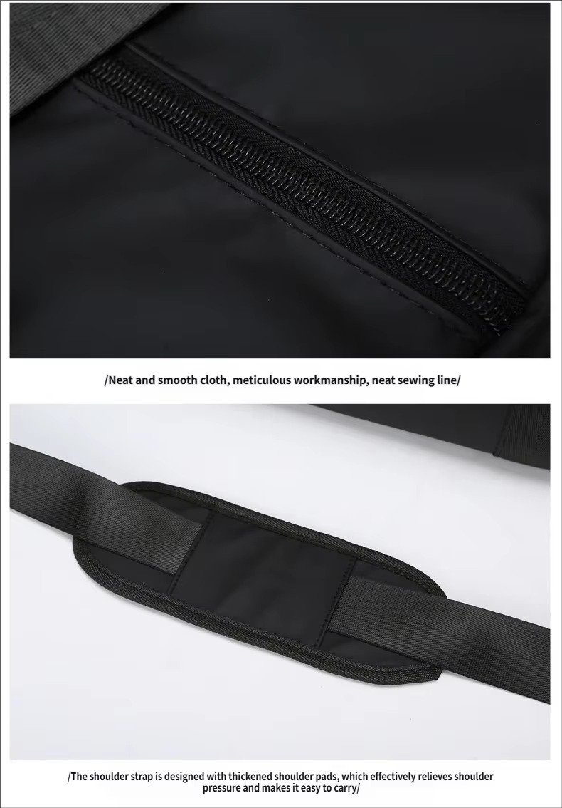 Custom Logo Waterproof Oxford Duffel Bag 30-40L with Shoe Compartment – Gym, Yoga & Swim Bag product detail