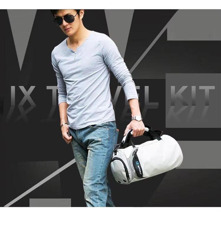 Custom Waterproof Oxford Gym Duffel Bag 20-30L with Dry Wet Separation – Fitness & Travel Bag product detail