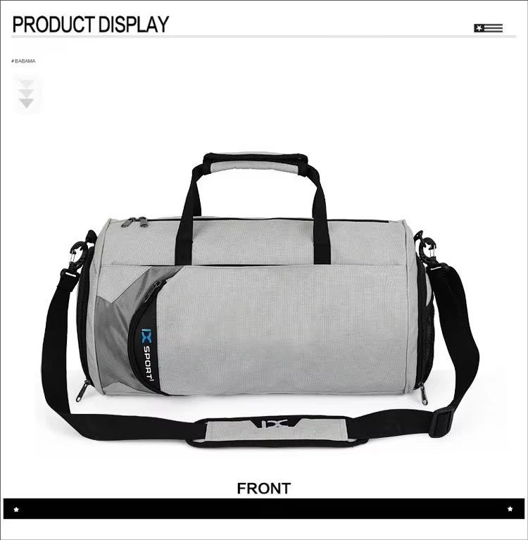 Custom Waterproof Oxford Gym Duffel Bag 20-30L with Dry Wet Separation – Fitness & Travel Bag product detail