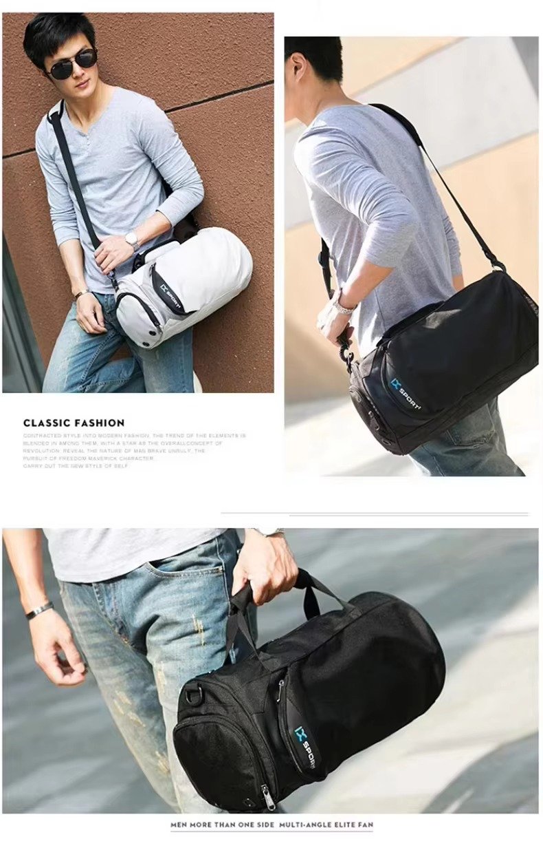 Custom Waterproof Oxford Gym Duffel Bag 20-30L with Dry Wet Separation – Fitness & Travel Bag product detail