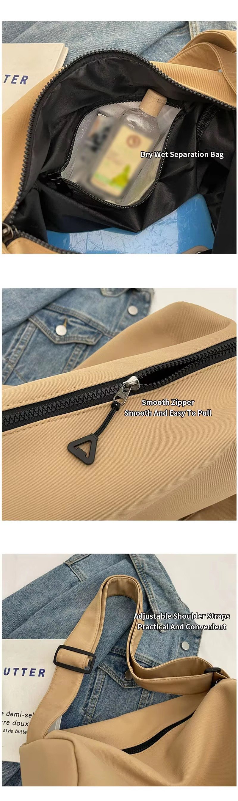 Custom Oxford Cloth Crossbody Sling Bag – Lightweight Waterproof Shoulder Bag for Daily & Sports Use product detail