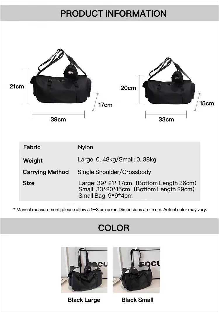 Custom Nylon Crossbody Messenger Bag with Coin Purse – Waterproof Travel & Business Sling Bag product detail