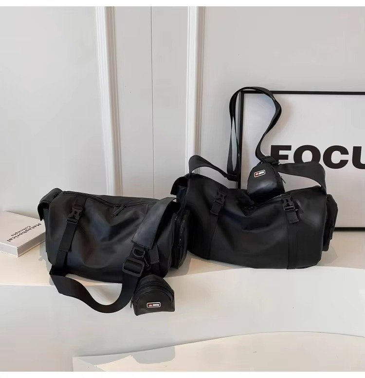 Custom Nylon Crossbody Messenger Bag with Coin Purse – Waterproof Travel & Business Sling Bag product detail