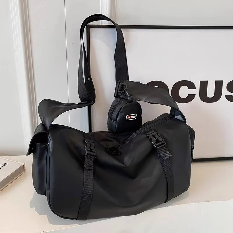 Custom Nylon Crossbody Messenger Bag with Coin Purse – Waterproof Travel & Business Sling Bag product detail