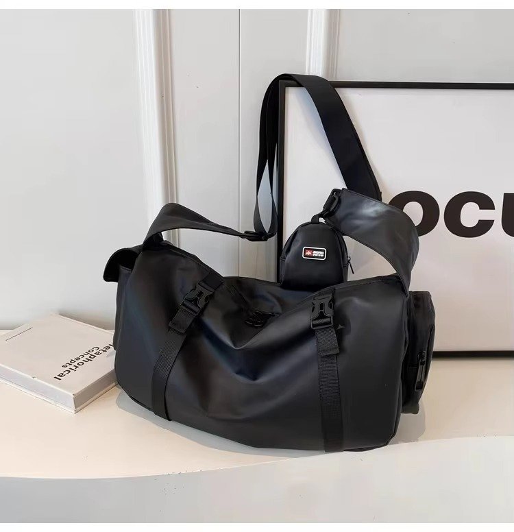 Custom Nylon Crossbody Messenger Bag with Coin Purse – Waterproof Travel & Business Sling Bag product detail