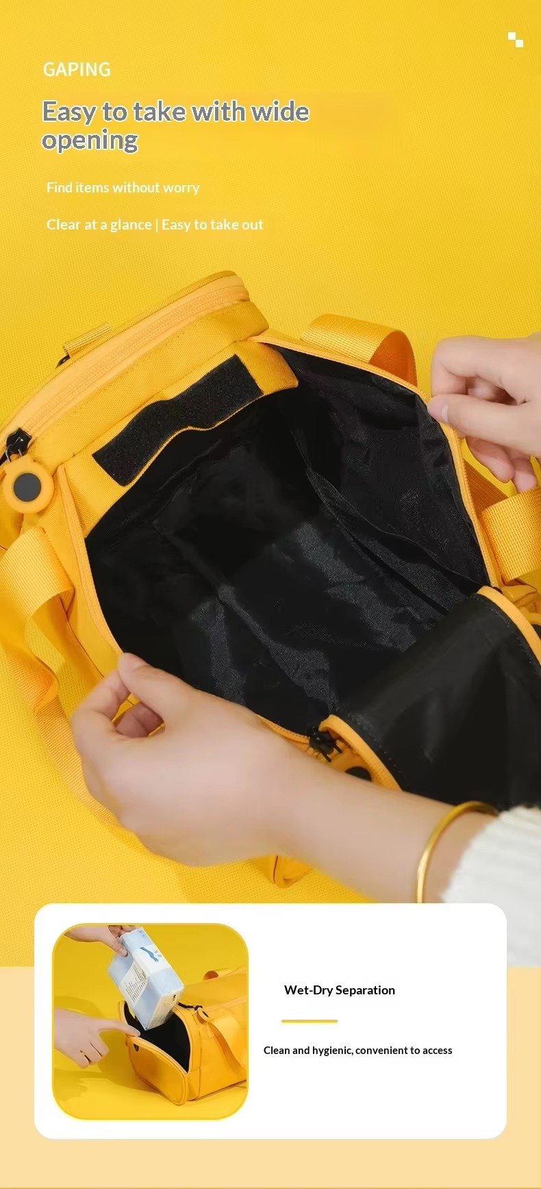 Wholesale Oxford Kids Dance & Fitness Tote Bag – Waterproof Lightweight Duffel Bag product detail
