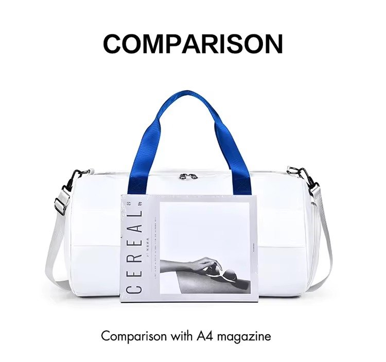 Custom Logo Oxford Yoga Fitness Duffel Bag 20-30L – Waterproof Crossbody Travel Bag with Shoe Pocket product detail