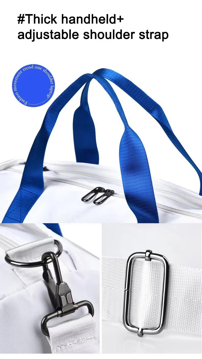 Custom Logo Oxford Yoga Fitness Duffel Bag 20-30L – Waterproof Crossbody Travel Bag with Shoe Pocket product detail