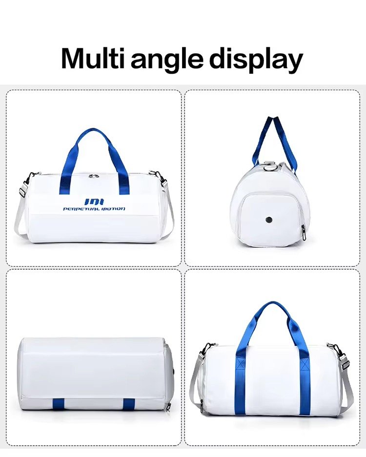 Custom Logo Oxford Yoga Fitness Duffel Bag 20-30L – Waterproof Crossbody Travel Bag with Shoe Pocket product detail