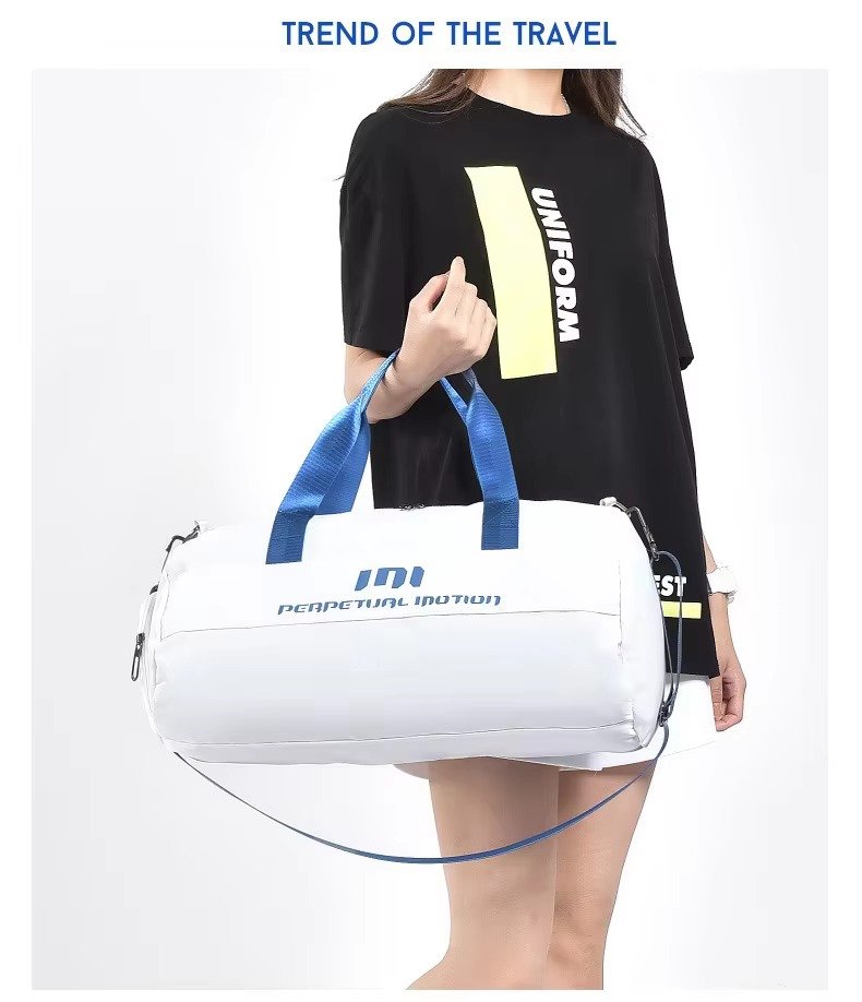 Custom Logo Oxford Yoga Fitness Duffel Bag 20-30L – Waterproof Crossbody Travel Bag with Shoe Pocket product detail