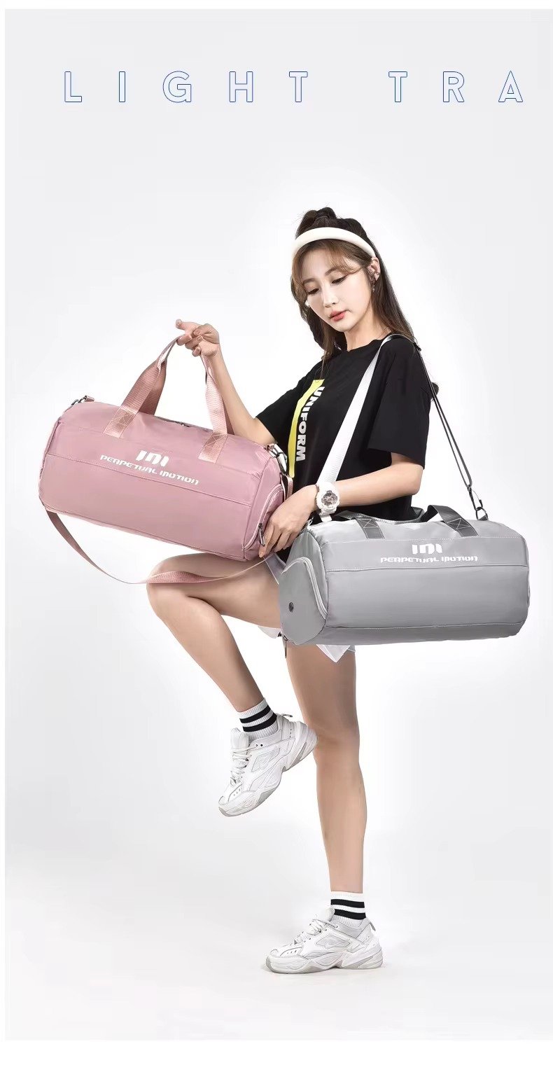 Custom Logo Oxford Yoga Fitness Duffel Bag 20-30L – Waterproof Crossbody Travel Bag with Shoe Pocket product detail
