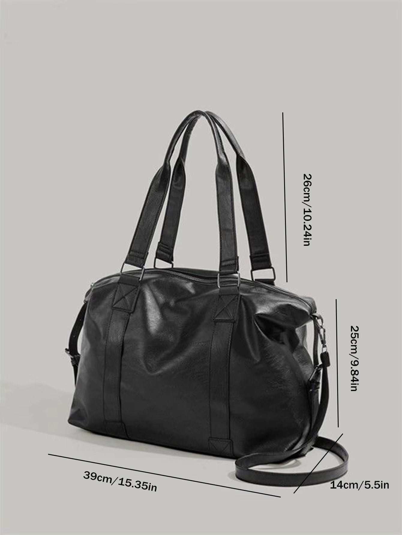 Custom PU Leather Crossbody Tote Bag – Vintage Waterproof Shoulder Handbag for Travel & Shopping product detail