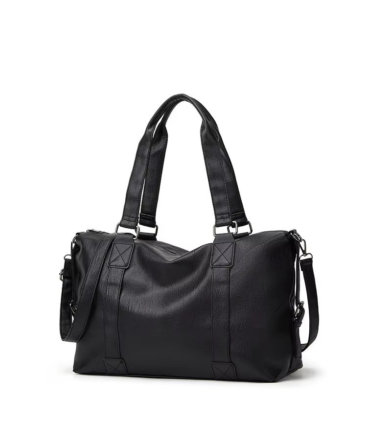 Custom PU Leather Crossbody Tote Bag – Vintage Waterproof Shoulder Handbag for Travel & Shopping product detail