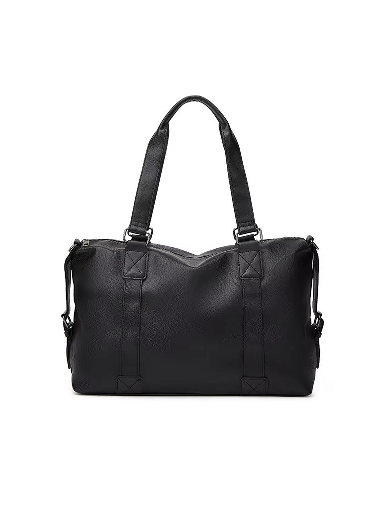 Custom PU Leather Crossbody Tote Bag – Vintage Waterproof Shoulder Handbag for Travel & Shopping product detail