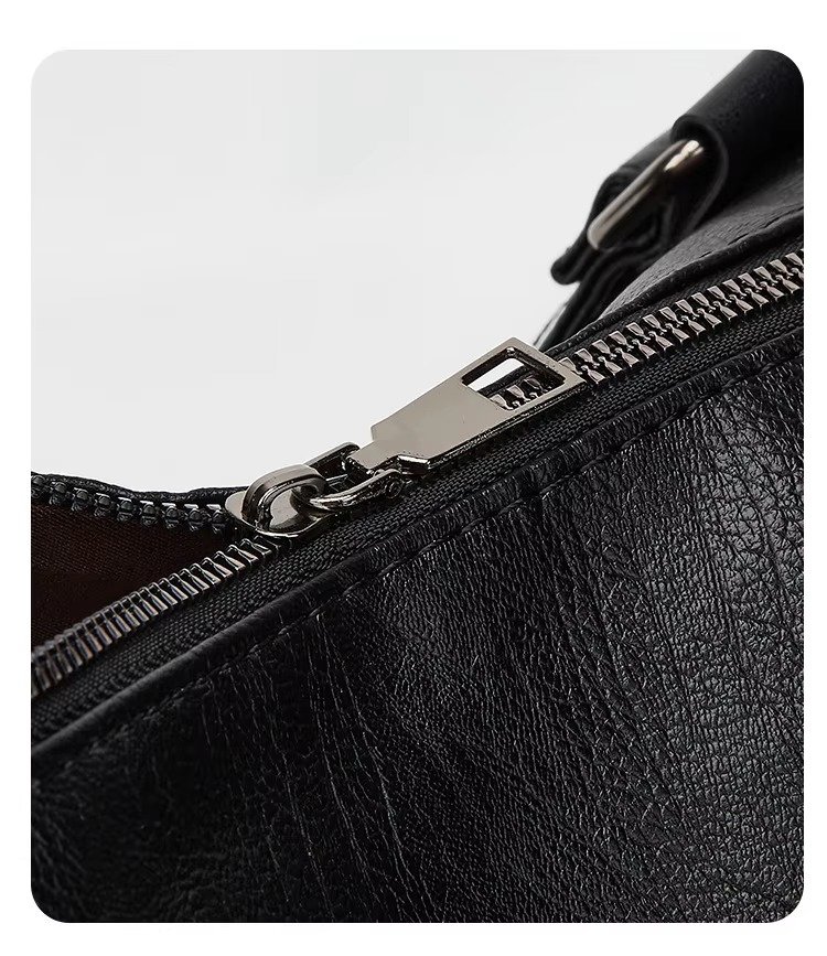 Custom PU Leather Crossbody Tote Bag – Vintage Waterproof Shoulder Handbag for Travel & Shopping product detail