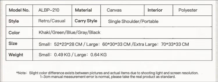 Custom Canvas Duffel Bag Large Capacity – Durable Weekender Travel & Moving Luggage Bag product detail