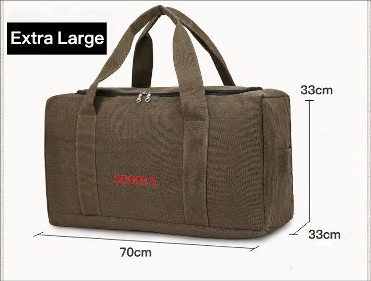 Custom Canvas Duffel Bag Large Capacity – Durable Weekender Travel & Moving Luggage Bag product detail