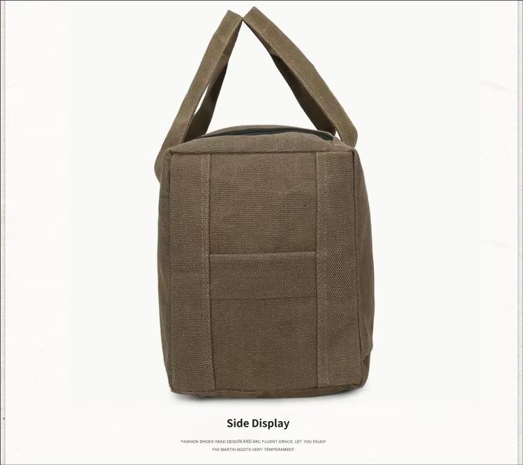 Custom Canvas Duffel Bag Large Capacity – Durable Weekender Travel & Moving Luggage Bag product detail