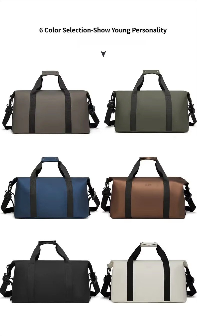 Custom Luxury PU Leather Weekender Duffel Bag – Waterproof Lightweight Travel Gym Bag product detail