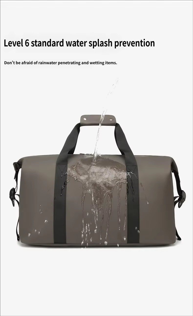 Custom Luxury PU Leather Weekender Duffel Bag – Waterproof Lightweight Travel Gym Bag product detail
