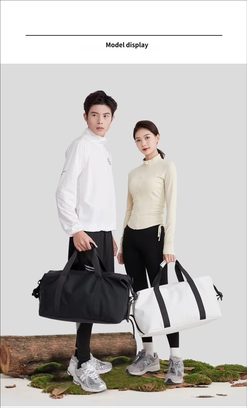 Custom Luxury PU Leather Weekender Duffel Bag – Waterproof Lightweight Travel Gym Bag product detail