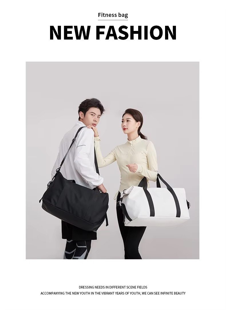 Custom Luxury PU Leather Weekender Duffel Bag – Waterproof Lightweight Travel Gym Bag product detail