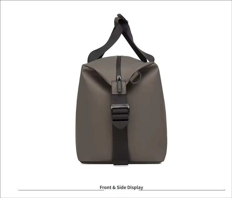 Custom Luxury PU Leather Weekender Duffel Bag – Waterproof Lightweight Travel Gym Bag product detail