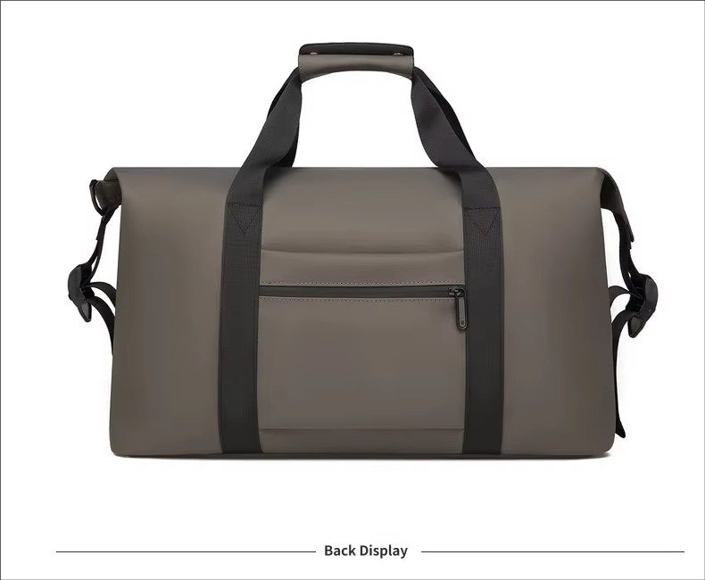 Custom Luxury PU Leather Weekender Duffel Bag – Waterproof Lightweight Travel Gym Bag product detail
