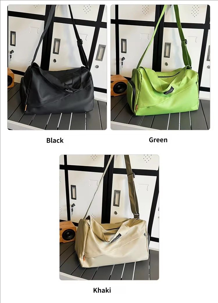 Custom Oxford Duffel Bag 20-30L with Luggage Trolley Sleeve – Yoga Fitness Crossbody Bag product detail