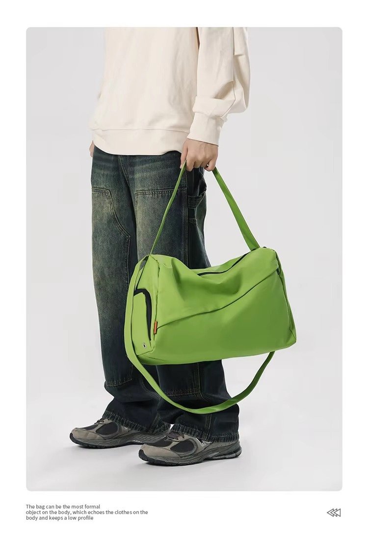 Custom Oxford Duffel Bag 20-30L with Luggage Trolley Sleeve – Yoga Fitness Crossbody Bag product detail