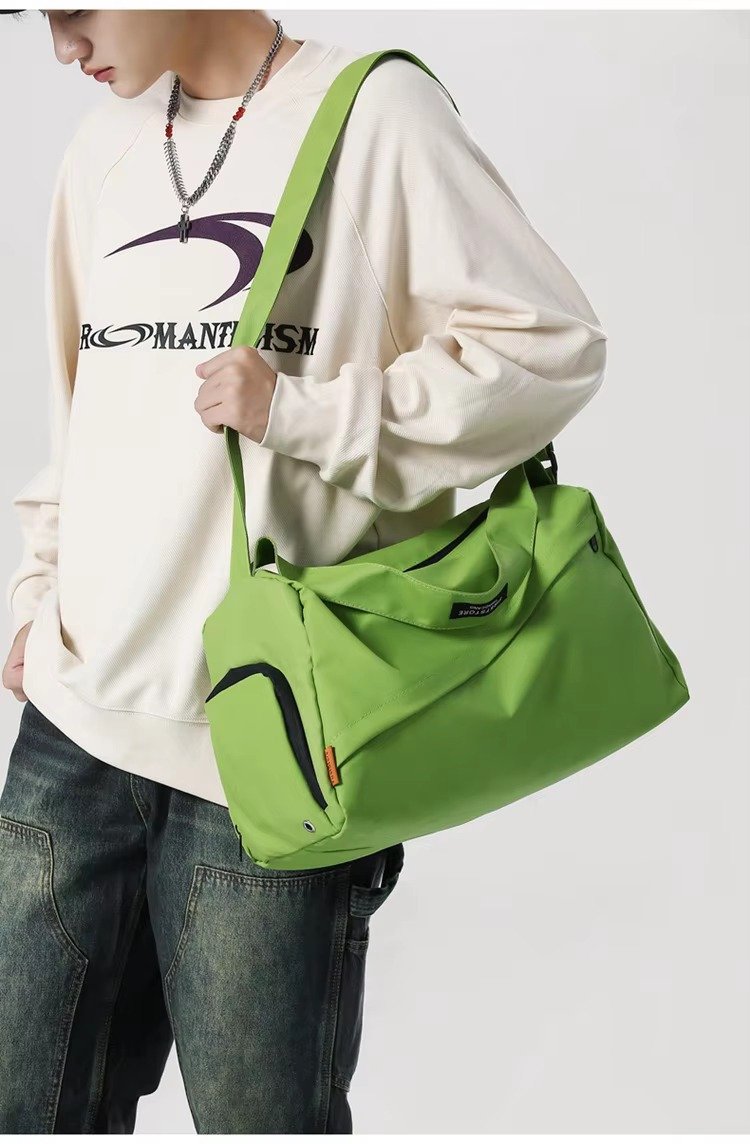 Custom Oxford Duffel Bag 20-30L with Luggage Trolley Sleeve – Yoga Fitness Crossbody Bag product detail