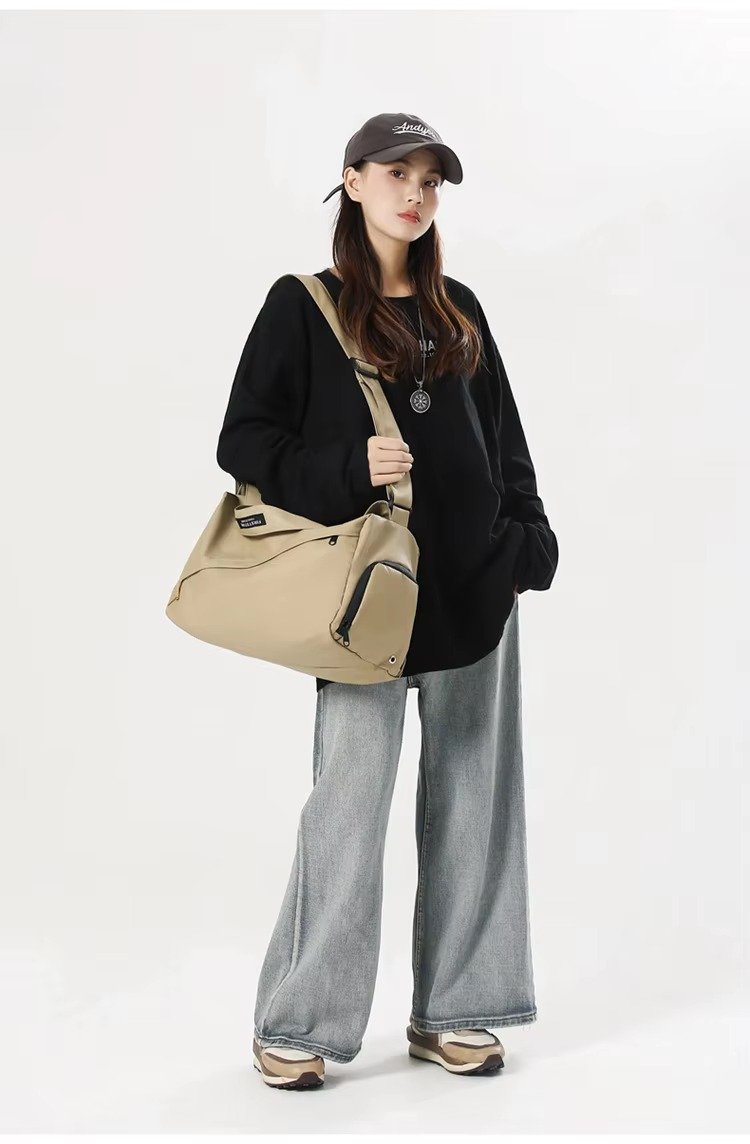 Custom Oxford Duffel Bag 20-30L with Luggage Trolley Sleeve – Yoga Fitness Crossbody Bag product detail