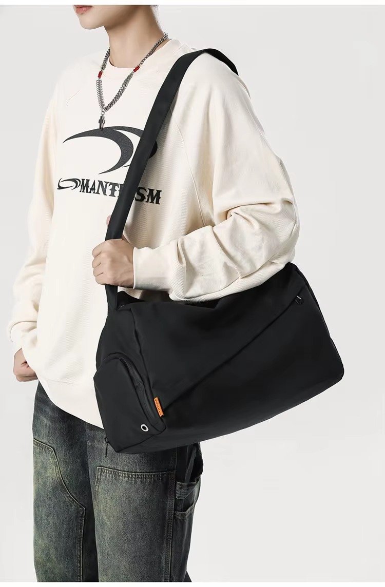 Custom Oxford Duffel Bag 20-30L with Luggage Trolley Sleeve – Yoga Fitness Crossbody Bag product detail
