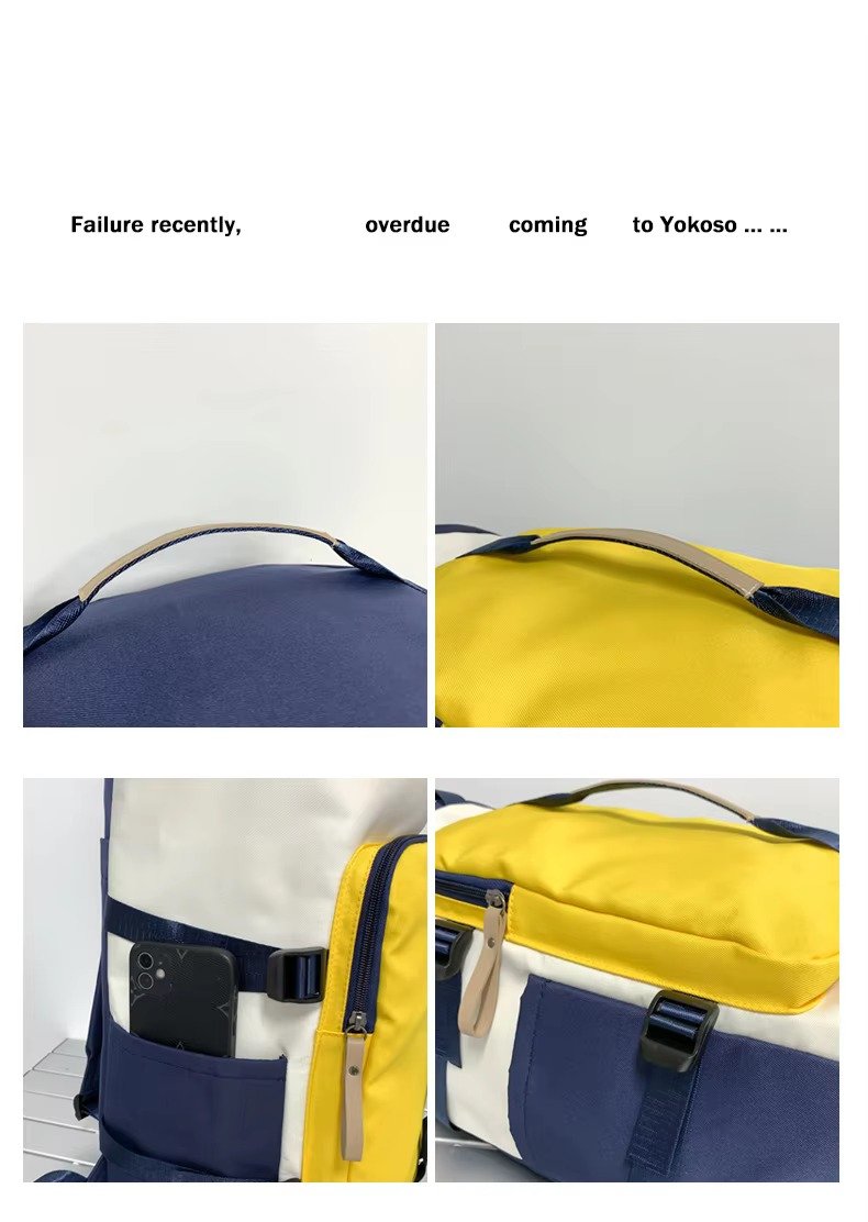 Custom Oxford Multi-Function Duffel Backpack 36-55L – Large Capacity Weekend Travel Bag product detail